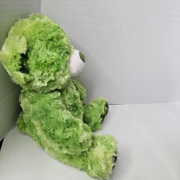Build A Bear Clever Teddy Plush St. Patrick's Day Bear Shamrock Stuffed Animal - Picture 5 of 11